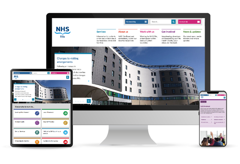 NHS Fife Case Studies Home Page Screens (540 X 370) None