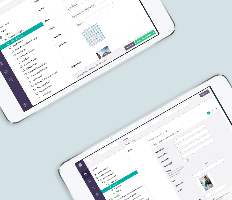 Umbraco NEW Style Two Two Tablets